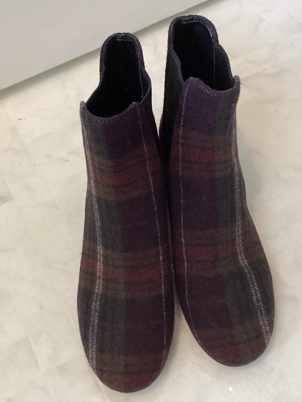 Coach plaid boots